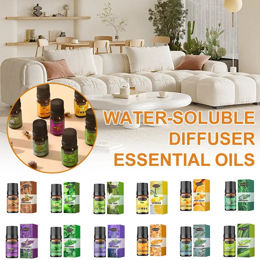 5ml Natural Essential Oils Rosemary Tea Tree Lemon Lavender Lemongrass Eucalyptus Peppermint Sweet Orange Fragrance Oil