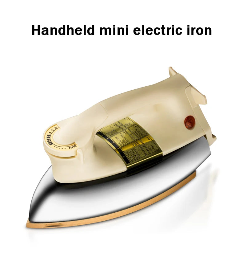 Tidesmit DMWD 1000W mini handheld electric dry iron for clothing wrinkle removal and DIY ironing stickers side view