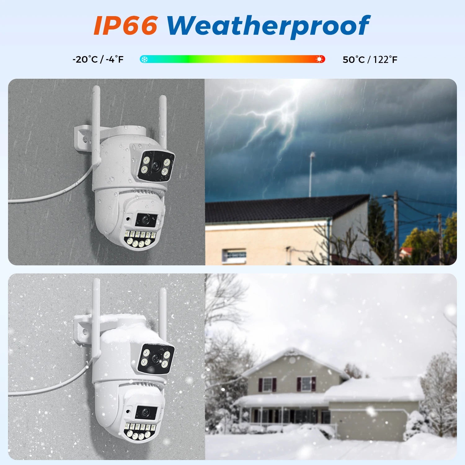 10MP 5K IP Camera Dual Lens 5GHz WIFI PTZ Outdoor Wireless Surveillance Camera Auto Tracking Night Vision Home Security Monitor