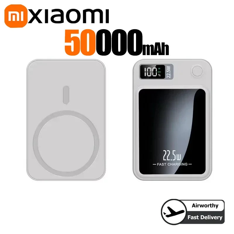 Tidesmit High Capacity Portable Power Bank – Fast PD Charging White 50000mAH Tidesmit
