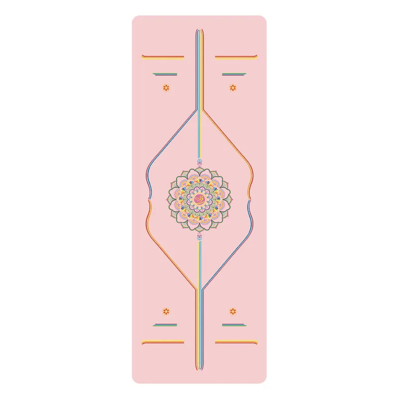 Rainbow Yoga Mat PU Natural Rubber Non-slip Sports Fitness Mat