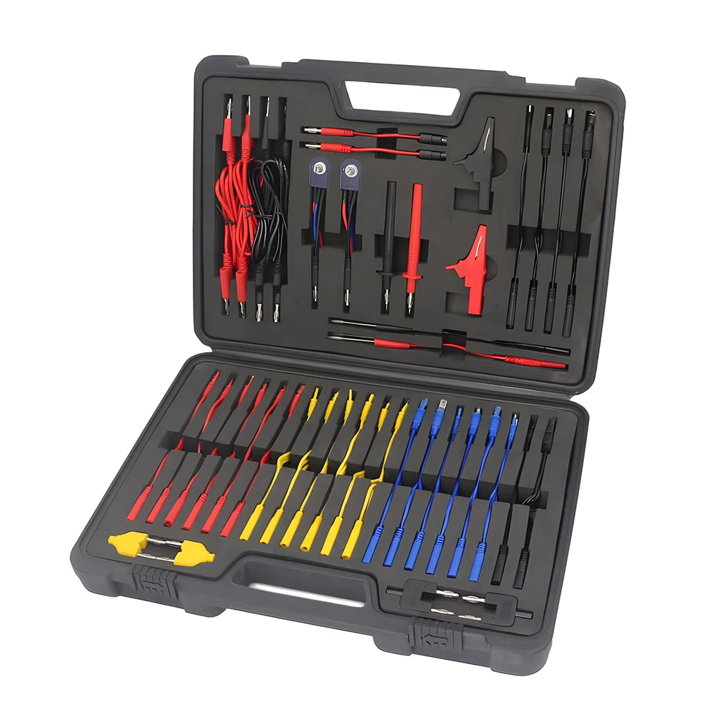 Podofo 92PCS/set Automotive Circuit Test Wires Lead Test Tools KIT Electrical Service Tools Test Leads Ki with Box