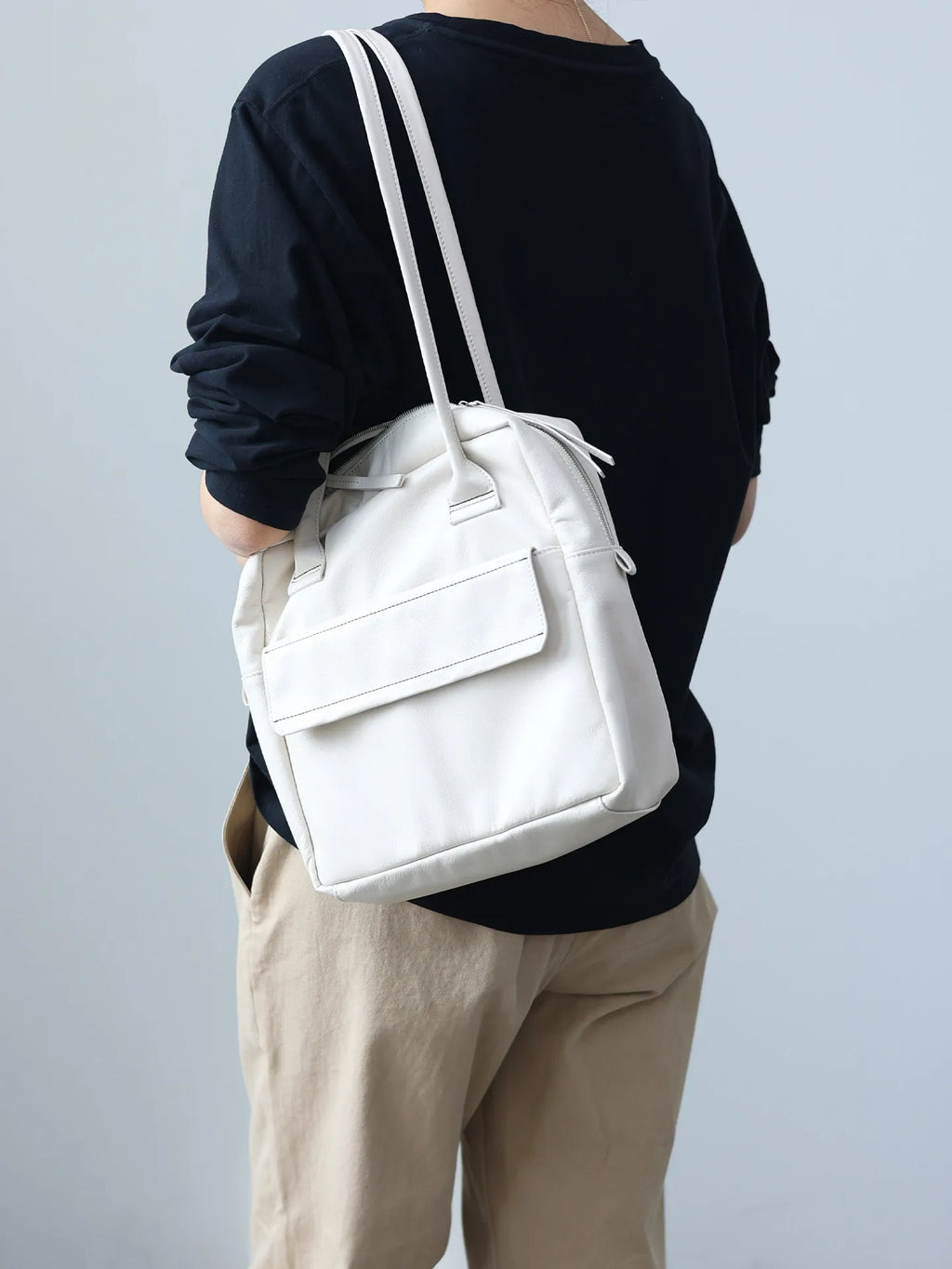 Soft Genuine Leather Women Single Shoudler Bags Small Size Zipper Tote Fashion Versatile Handbag Luxury Design