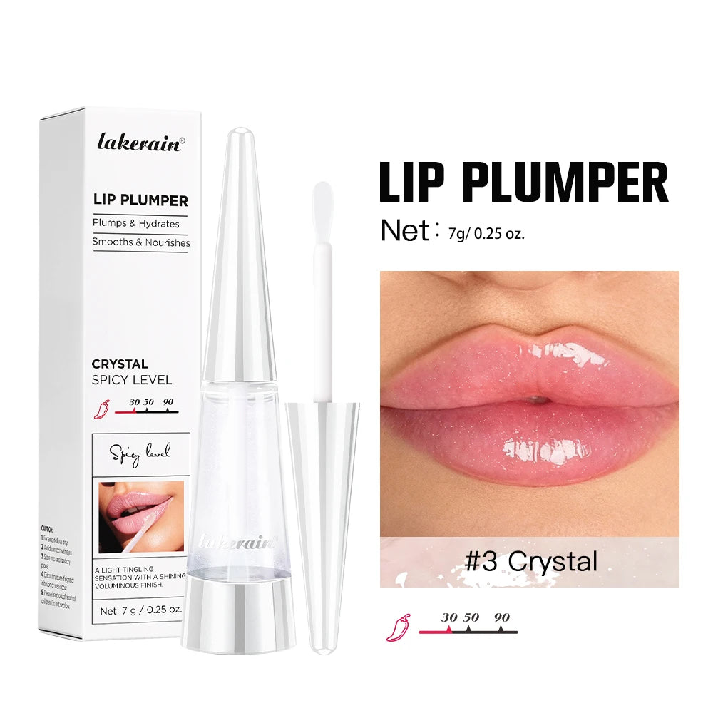 Lip Plumper Gloss Hydrating Shine - Nourishing Formula for Fuller Lips Lip Care 3Crystal Tidesmit