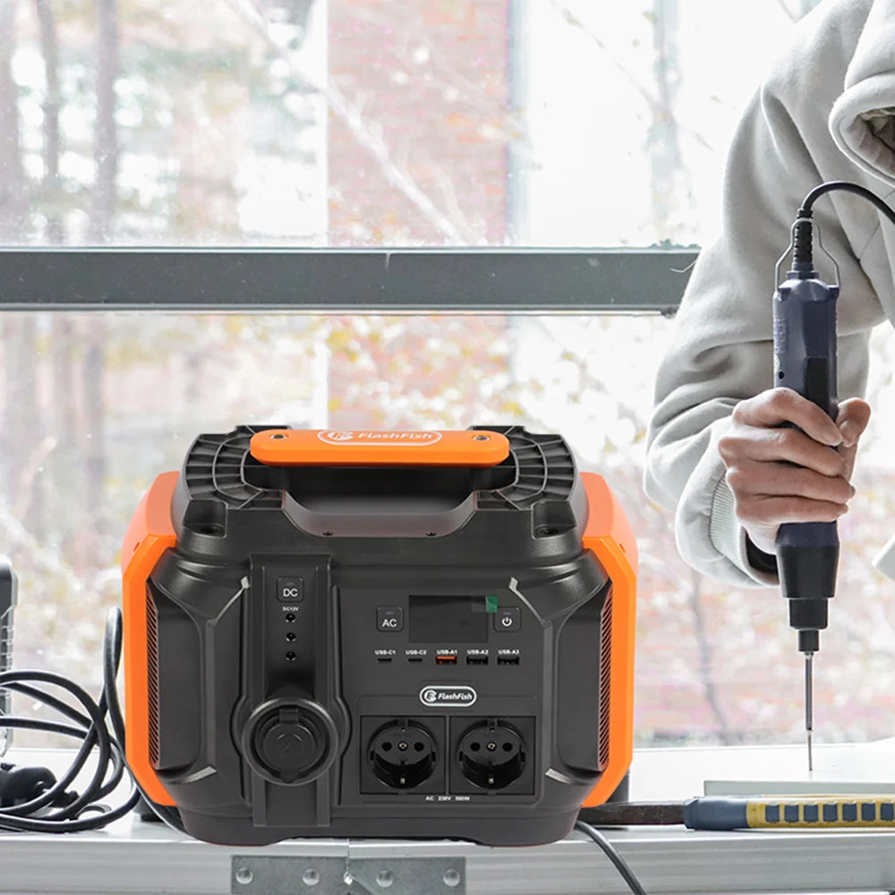 Portable Power Station 540Wh with 100W Solar Panel Kit | Tidesmit Tidesmit