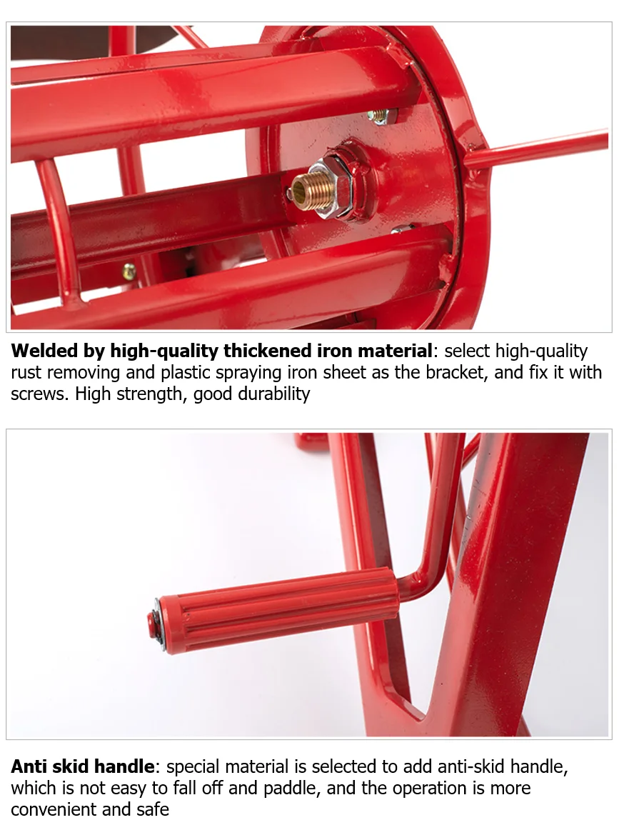 Agricultural Hose Reel / High Pressure Pesticide Sprayer Hose Winding Cart Garden Tools