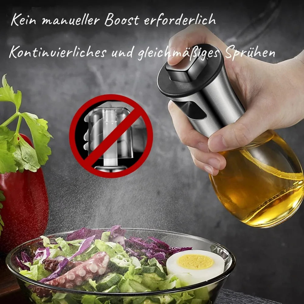 Oil Spray Pot Oil Sprayer For Cooking Spray Bottle Barbecue Multi-Function Air Fryer Glass High-Pressure Baking Oil Pot