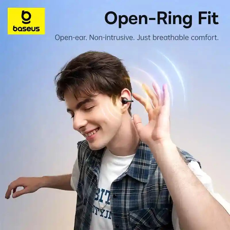 Tidesmit Open Ear Wireless Earbuds – Secure Clip-On Sports Headphones Tidesmit
