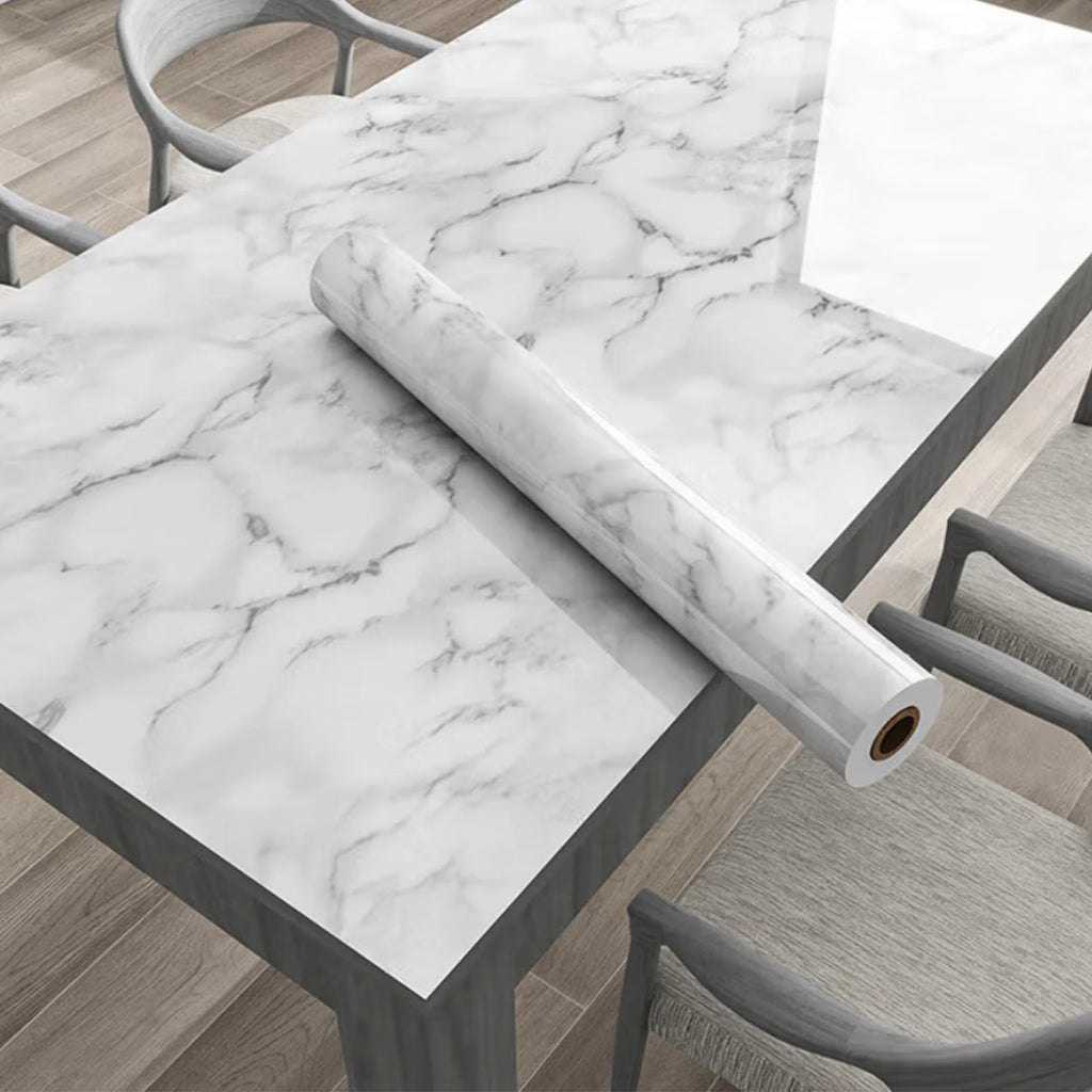55cm Marble Vinyl Self Adhesive Wallpaper Waterproof Contact Paper PVC Wall Stickers for Kitchen Livingroom Home Decorative Film