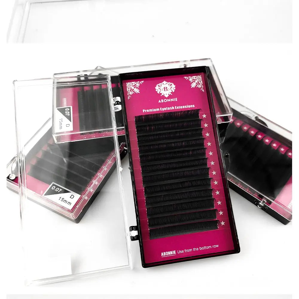 Abonnie Classic Eyelashes Extensions Individual Volume Lashes Fluffy Ultra Soft Eyelash Extensions False Eyelashes Tidesmit