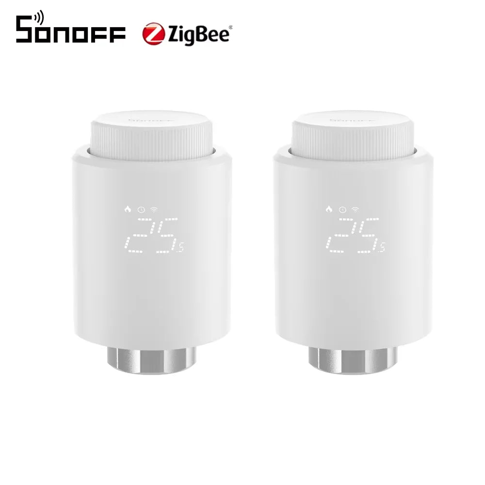 1-6PCS SONOFF TRVZB Zigbee Thermostatic Radiator Valve Smart Home eWeLink App Remote Control Works with SONOFF ZB Bridge-P