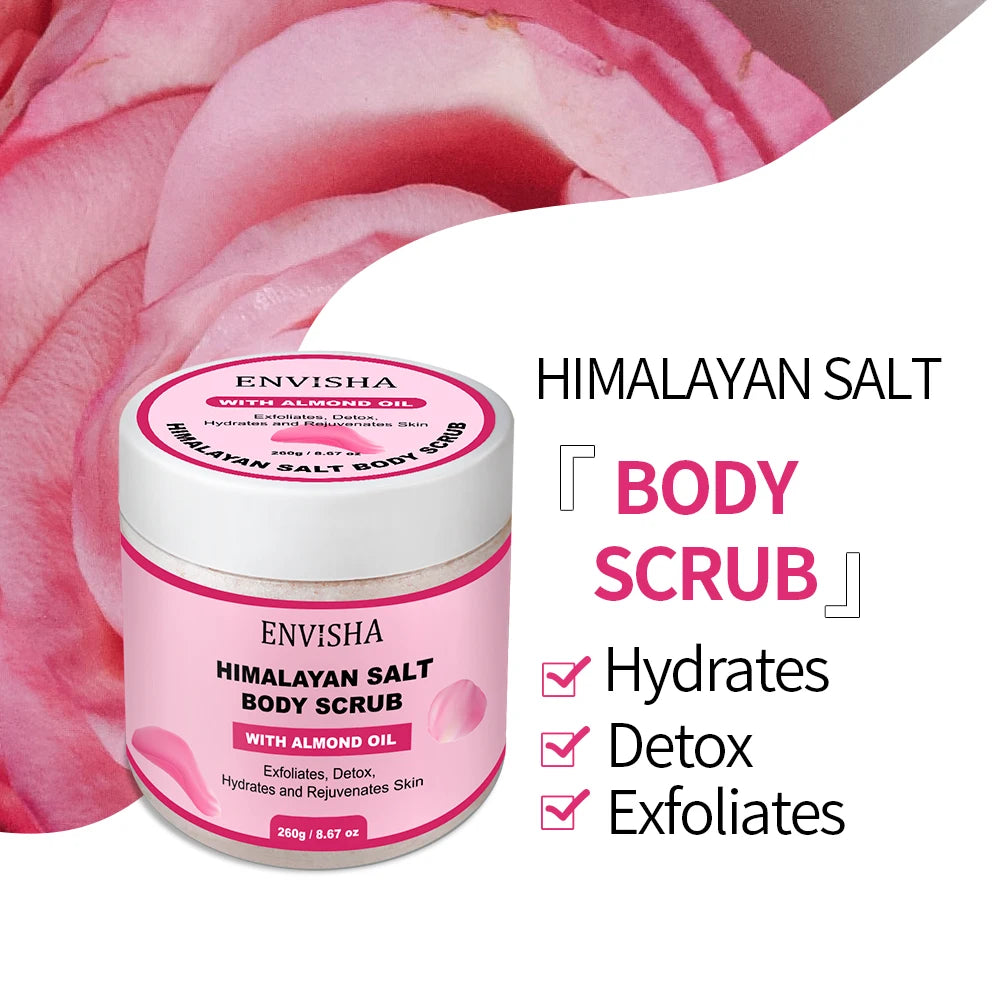Rose Body Scrub - Natural Exfoliating Moisturizer for Smooth Skin Scrubs Treatments Tidesmit
