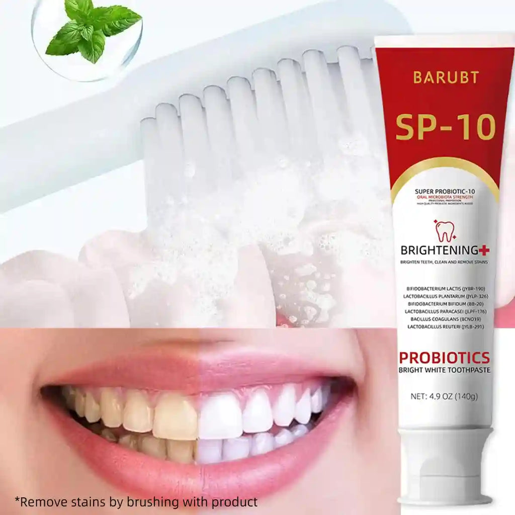 Tidesmit BarUBT probiotic toothpaste for effective teeth whitening and daily oral care