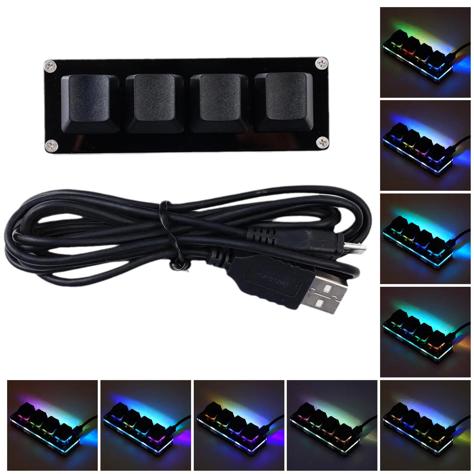 Mini USB Custom Mechanical Keyboard 2/4/6/7/8/9/12/16/24 Keys Gaming Keyboard Sayo Device Shortcut Programmable Keypad Keys New