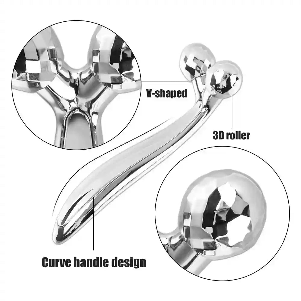 3D Face Roller Massager for Skin Lifting, Tightening, and Contouring Massage Roller Tidesmit