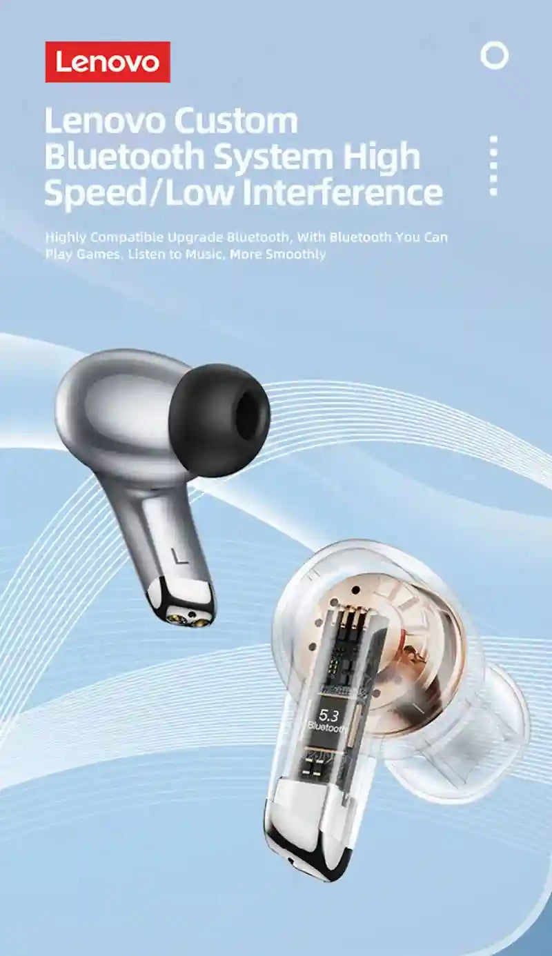 Lenovo LP5 Pro Wireless Earbuds - Low Latency Gaming Headset Tidesmit