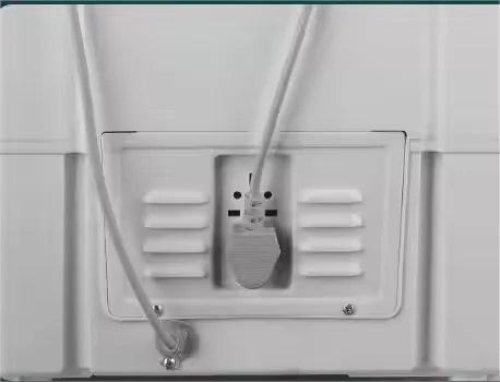 Tidesmit 7kg semi-automatic shoe washing and drying machine side view showing internal laundry brush mechanism