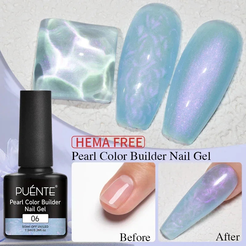 3D Sculpture Gel Nail Polish 15ml - Professional Soak Off Formula Permanent Makeup Machines Pearl Extension 06 Tidesmit
