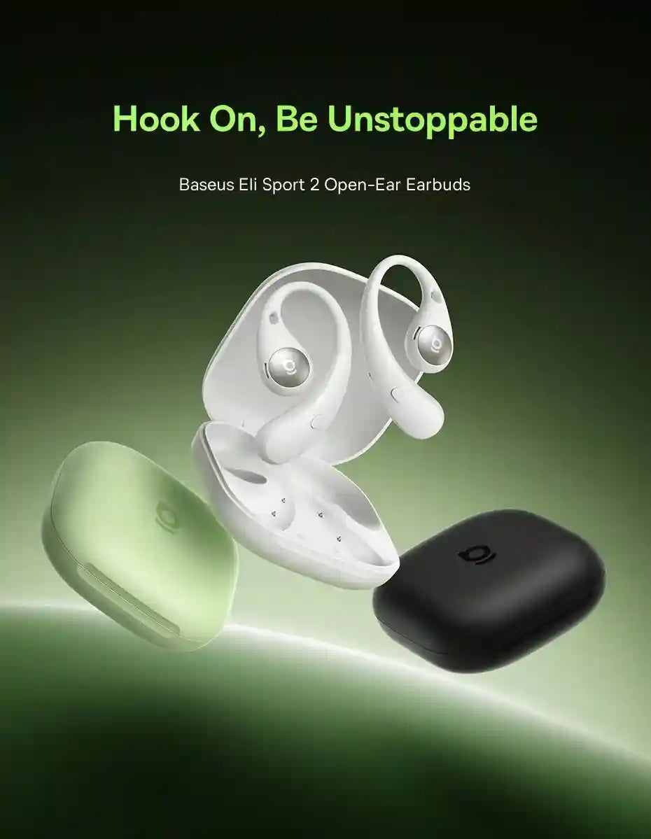Wireless Sport Earbuds: Bluetooth 5.4 Hi-Res Open-Ear Headphones Tidesmit
