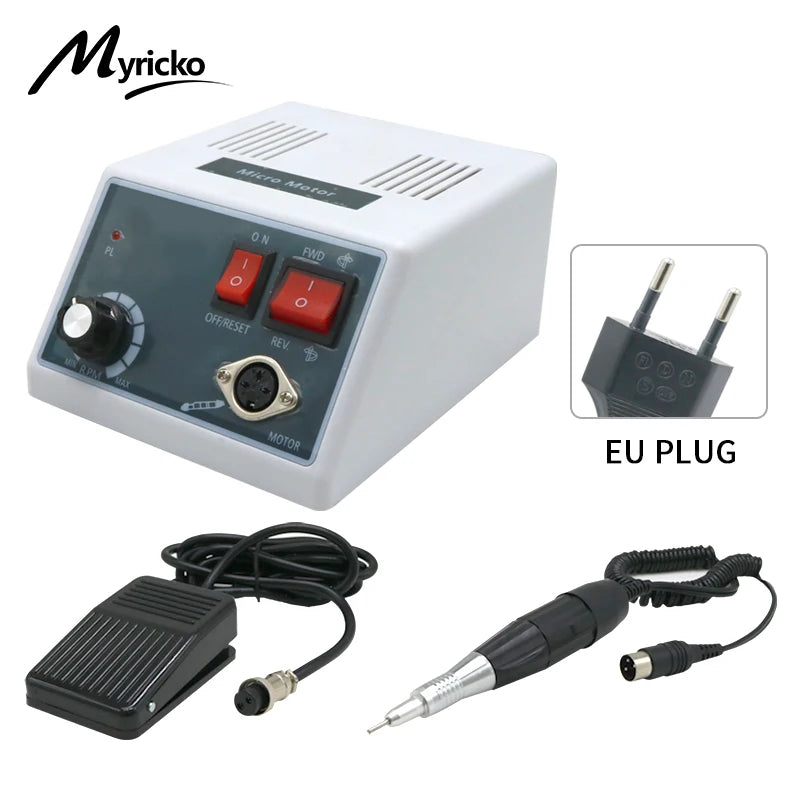 Dental Micromotor Polisher 35000 RPM Lab Handpiece - EU Certified Body Shaping Massage Equipment 102 Set EU Tidesmit