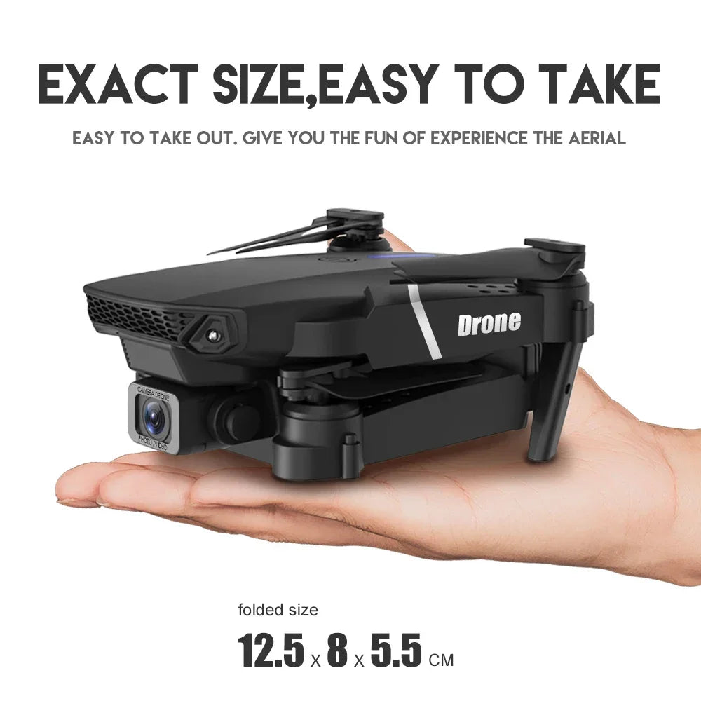 4K Camera Drone Foldable Quadcopter with Dual Wide Angle Lens Tidesmit