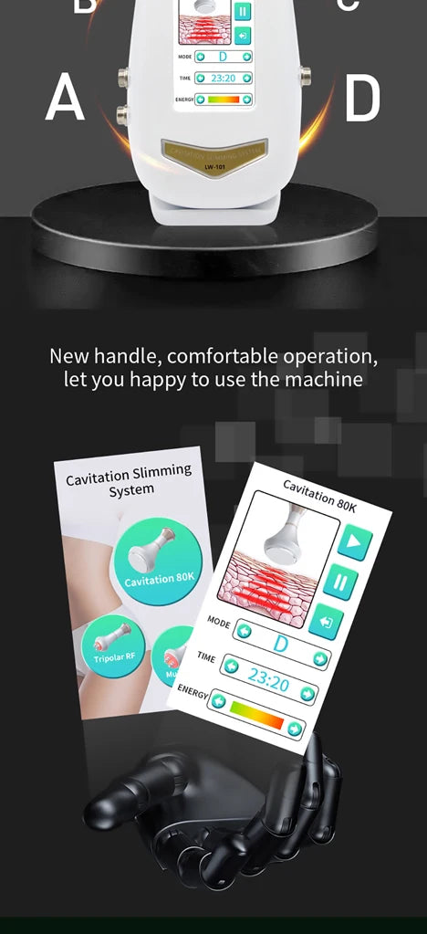 80K Ultrasonic Body Shaping Machine for Targeted Skin Firming & Contouring Body Shaping Massage Equipment Tidesmit