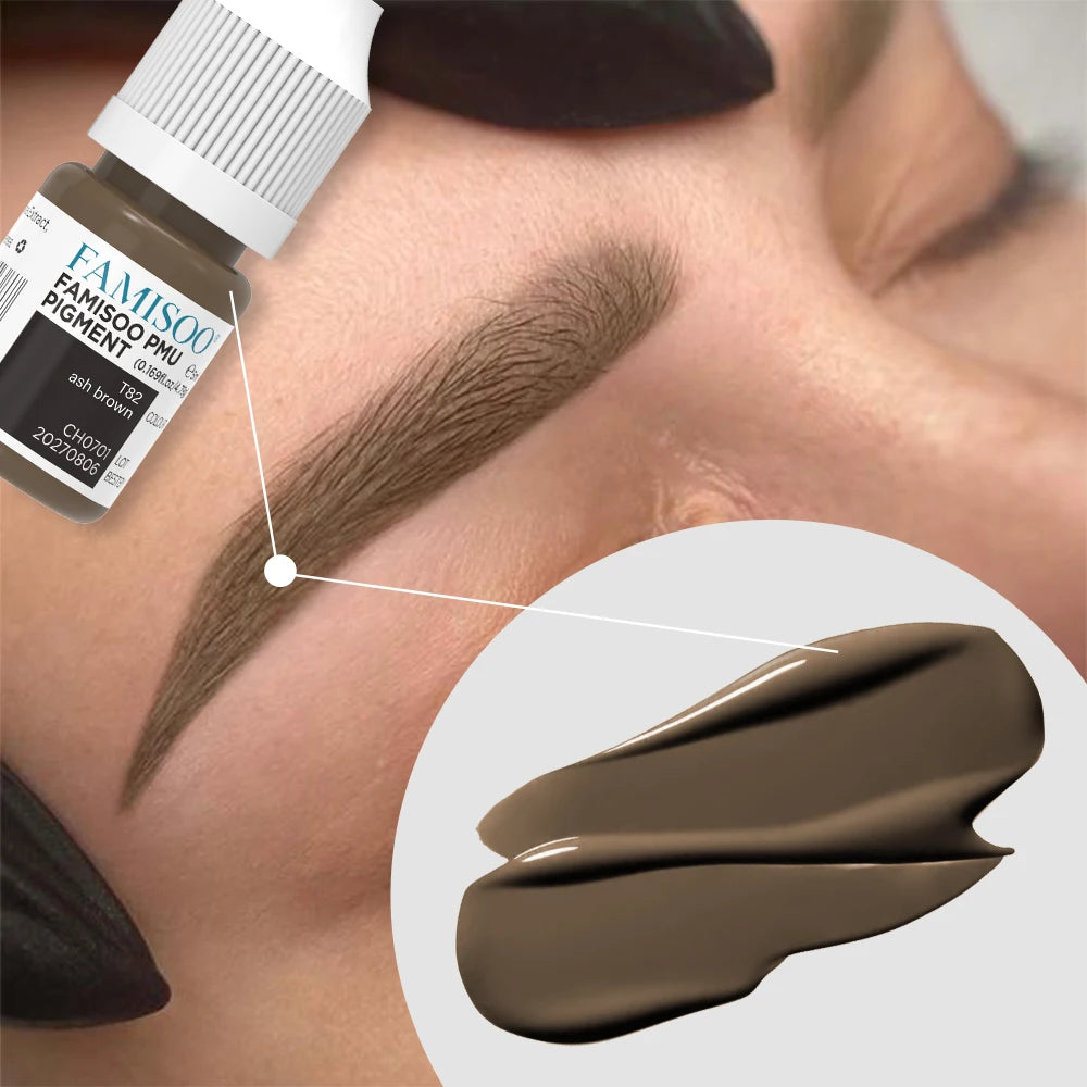 Professional Microblading Eyebrow Tattoo Ink - Long-Lasting 5ml Pigment Permanent Makeup Machines Tidesmit