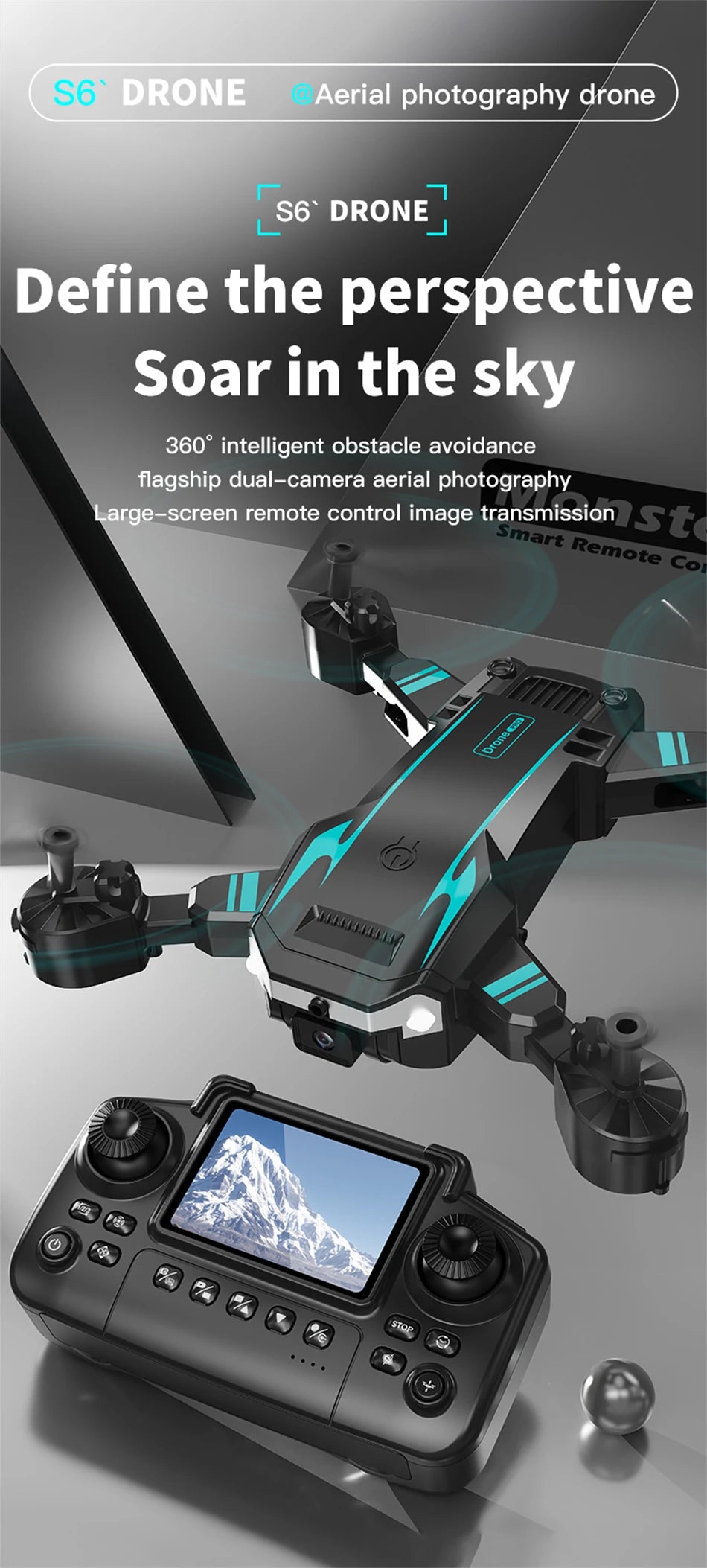 8K Camera Drone with Obstacle Avoidance - Foldable GPS Quadcopter Tidesmit
