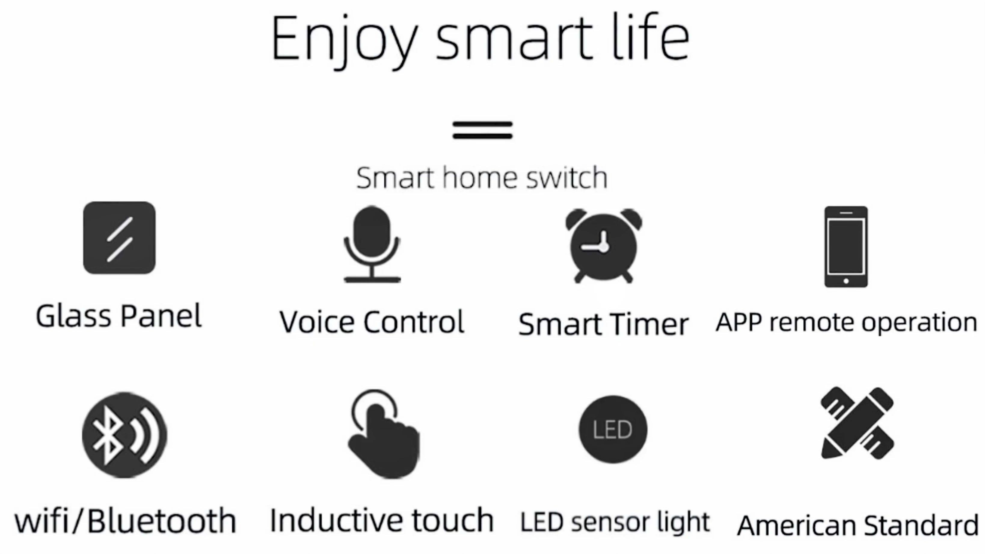 BONDA Homekit Smart Switch No Neutral EU/US WIFI Touch Sensor Light Switch Smart Google Home Alexa Siri Voice Control 220V 110V