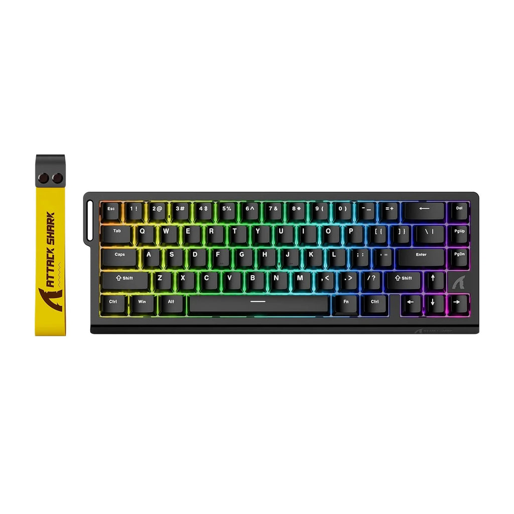ATTACK SHARK X68 HE Rapid Trigger Mechanical Gaming Keyboard 60% Wired with Adjustable Actuation,Hall Effect Magnetic Switch,8KH