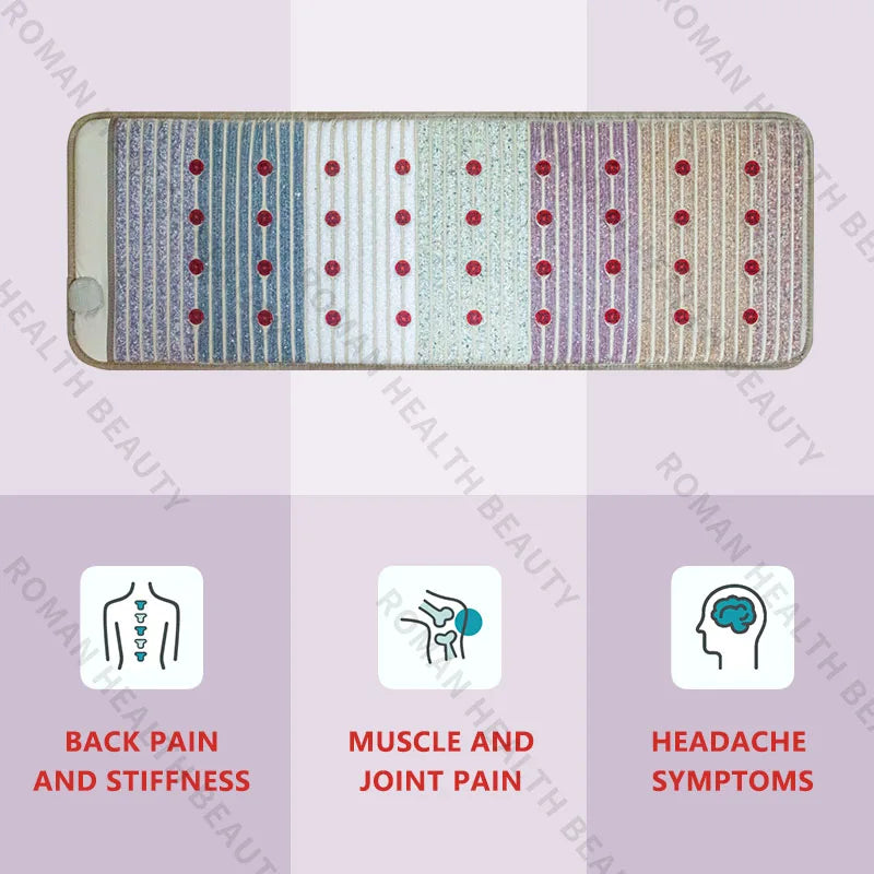 Far Infrared PEMF Bio-Crystal Mat 150x50cm - Heat Therapy Relief Body Shaping Massage Equipment Tidesmit