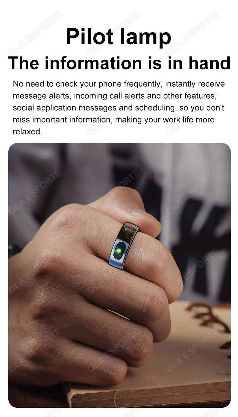 Tidesmit Smart Health Ring - Advanced Heart Rate & Oxygen Monitor Tidesmit
