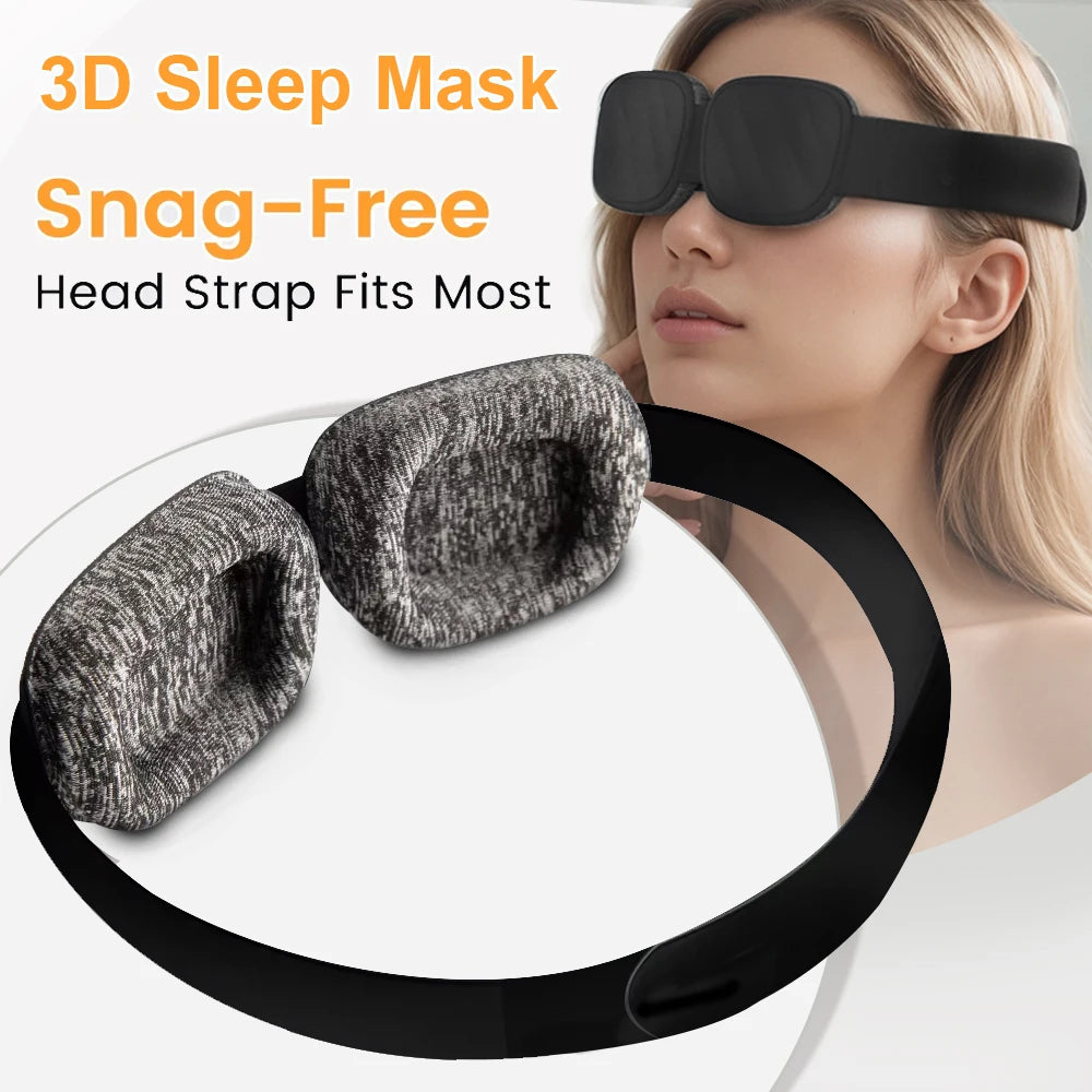 Adjustable 3D Sleeping Eye Mask - Ergonomic Light Blocking Aid Tidesmit