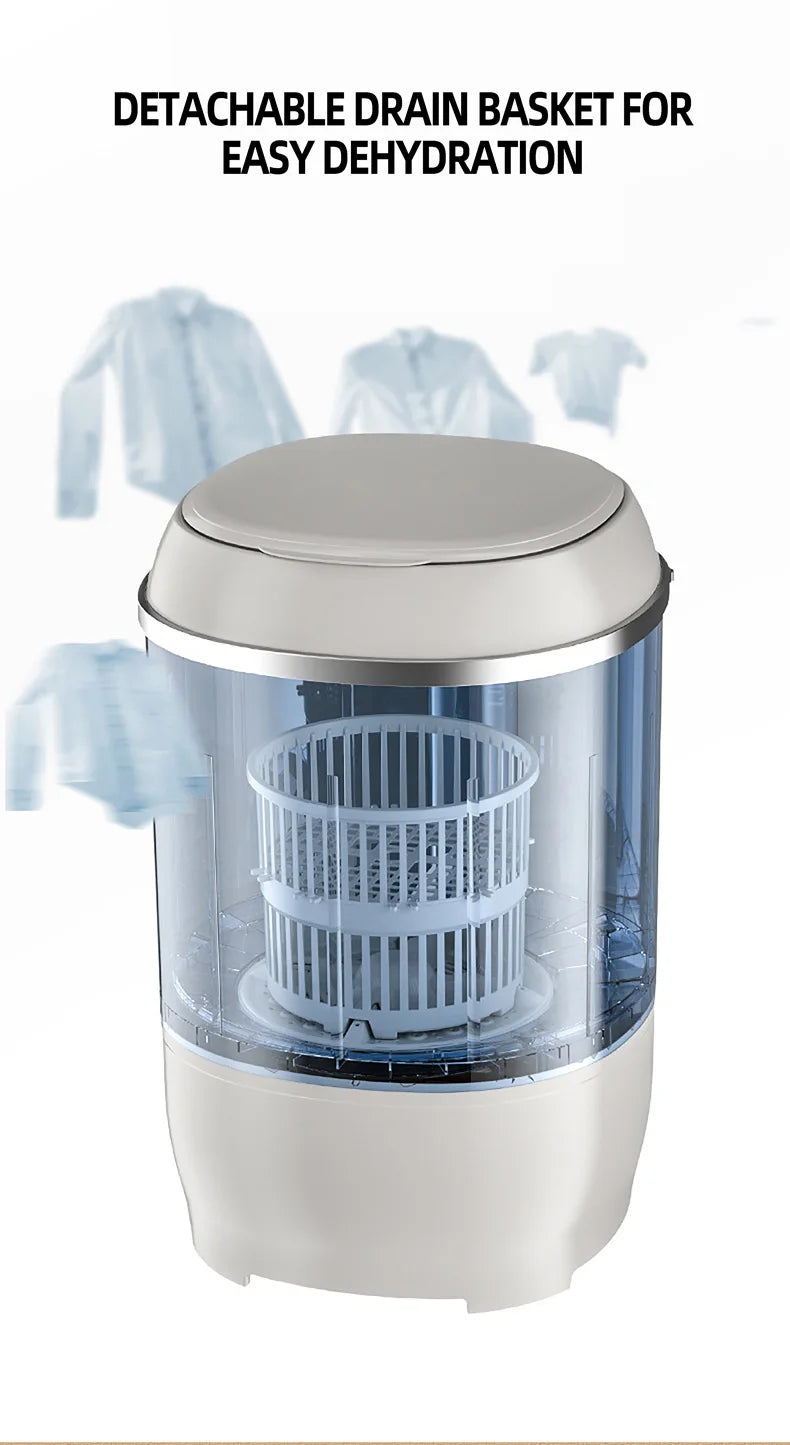 Tidesmit semi-automatic mini washing machine for baby clothes and underwear in a compact laundry appliance design