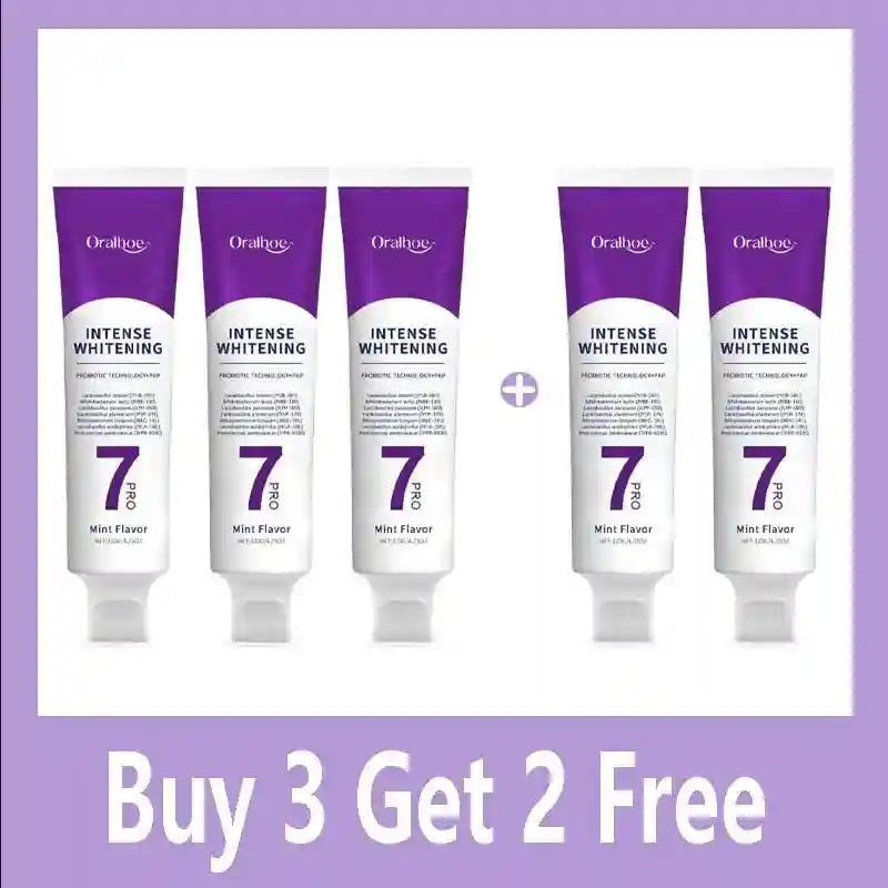 Tidesmit 7D Probiotic Advanced Whitening Toothpaste for deep cleansing, brighter smile, and fresh mint breath