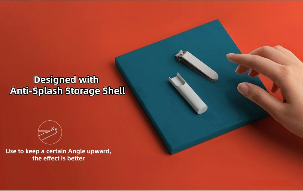 Stainless Steel Nail Clippers with Anti-Splash Case - Tidesmit Tidesmit