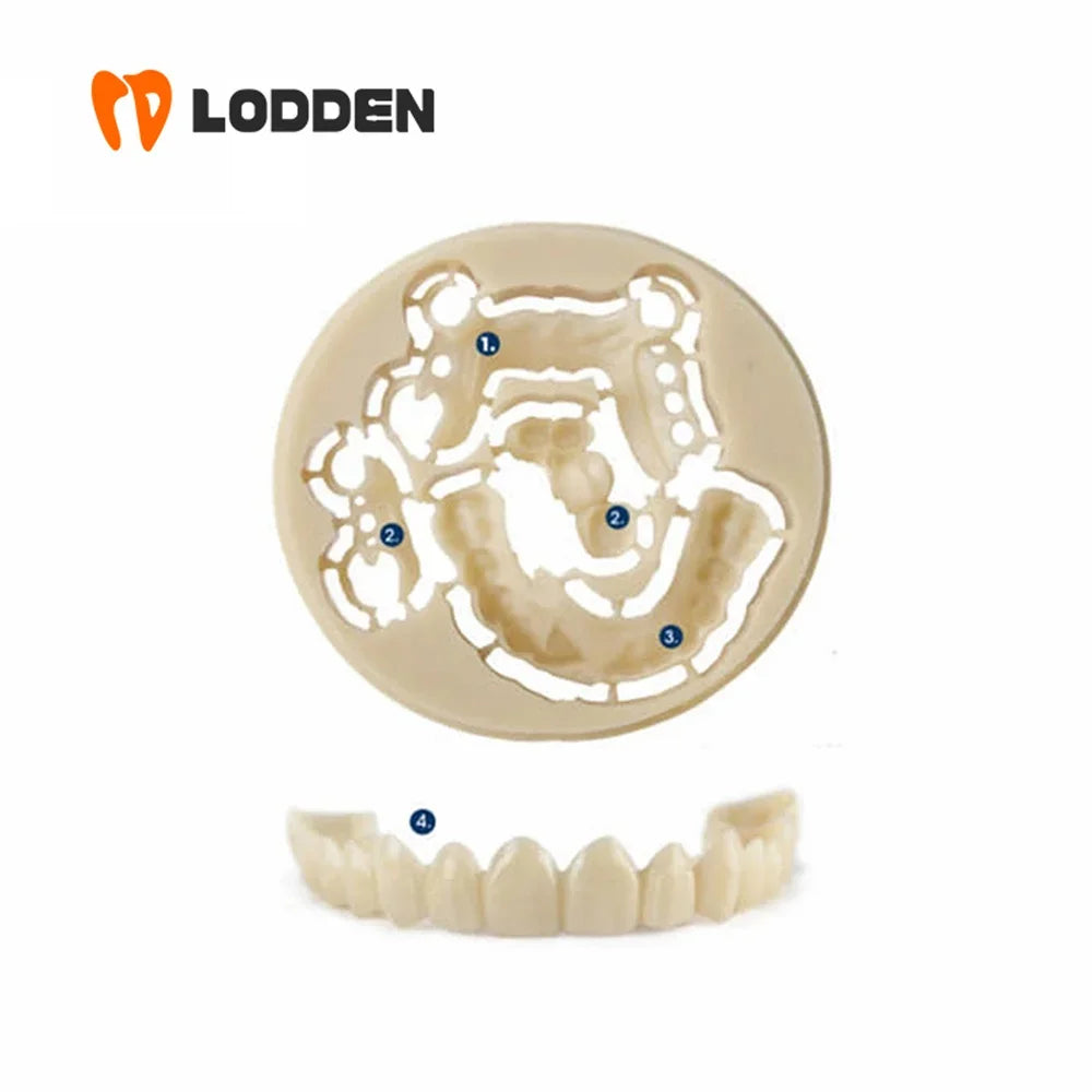 Tidesmit 98mm flexible dental PMMA acetal disc for CAD/CAM milling resin dental lab restorations