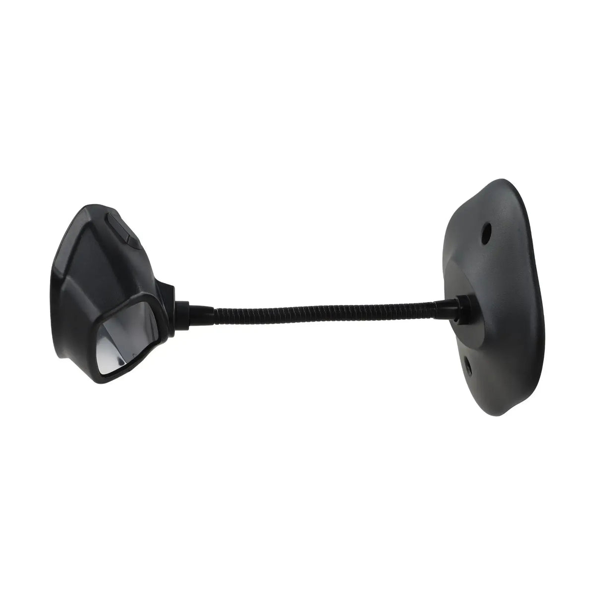 Adjustable scanner mounting bracket with two circular back plates, black