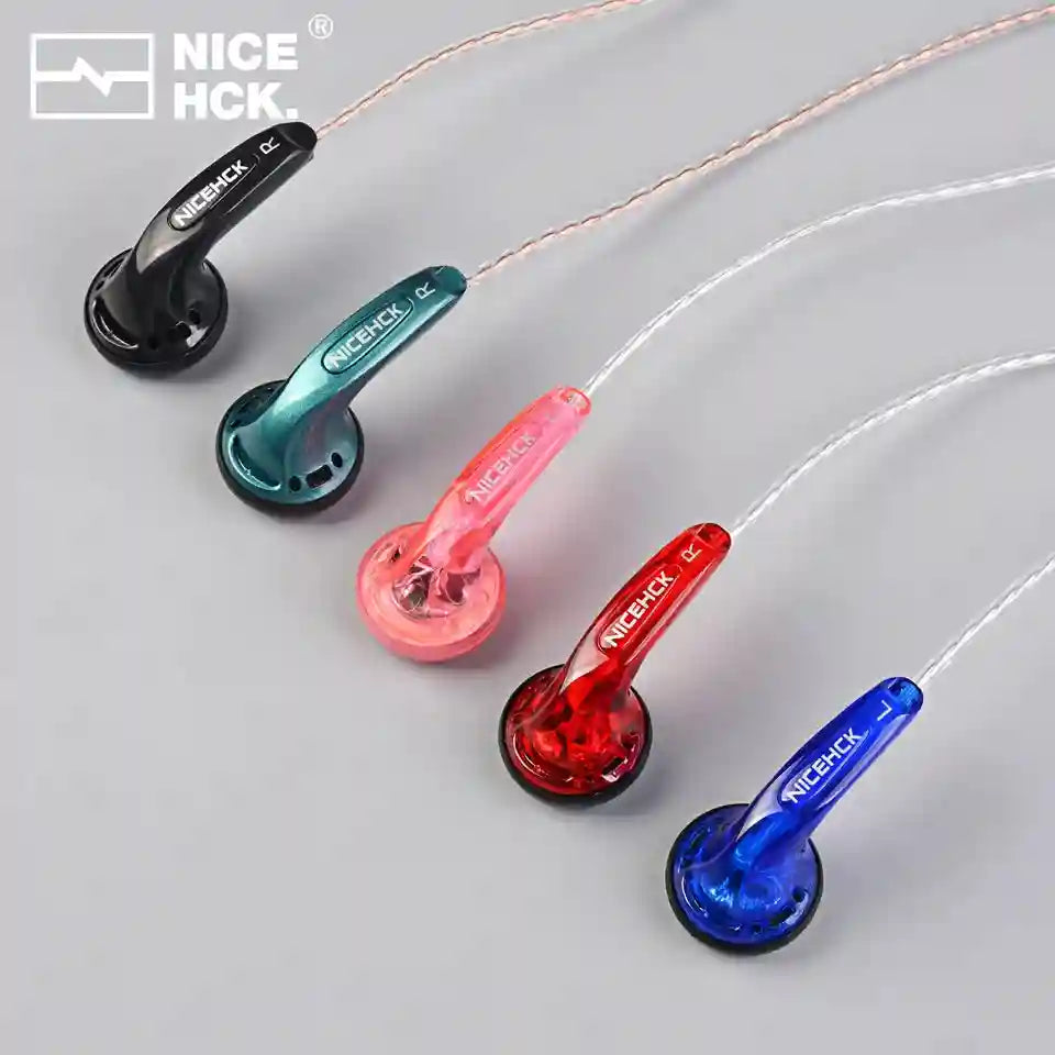 Wired 3.5mm HiFi Earbuds - Green Monitor Headphones for Clear Audio Tidesmit