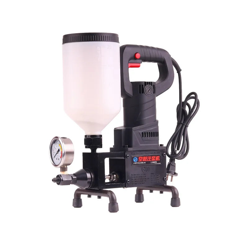JH Professional 1300W Grouting Machine Kit for Tile Wall Marble Hollow Repair with Alloy Pump And Gun Included
