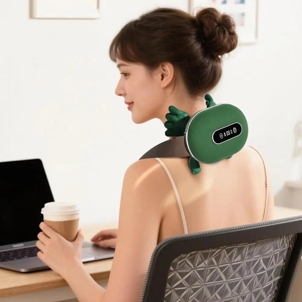 Bionic Kneading Massager | Heated Deep Tissue Pillow - Green Relaxation Treatment Tidesmit