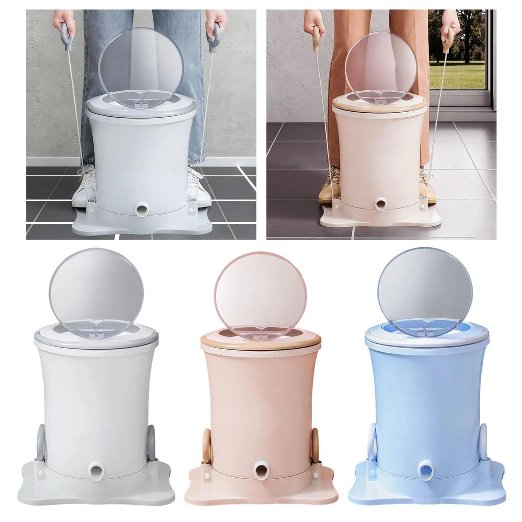 Tidesmit portable laundry dryer showing compact side folding design for travel and small apartment laundry storage.