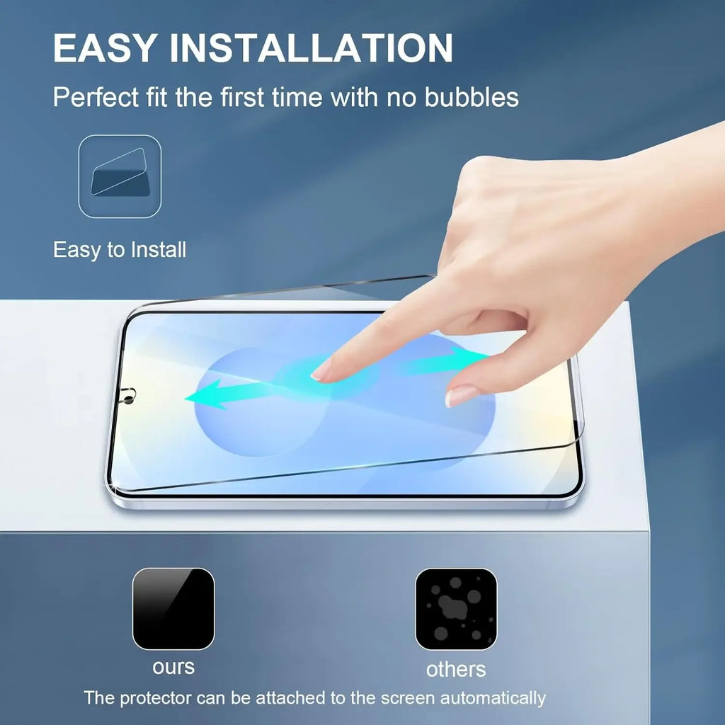 Samsung Galaxy A07 Tempered Glass Screen Protector - 9H Hardness Bundle Tidesmit