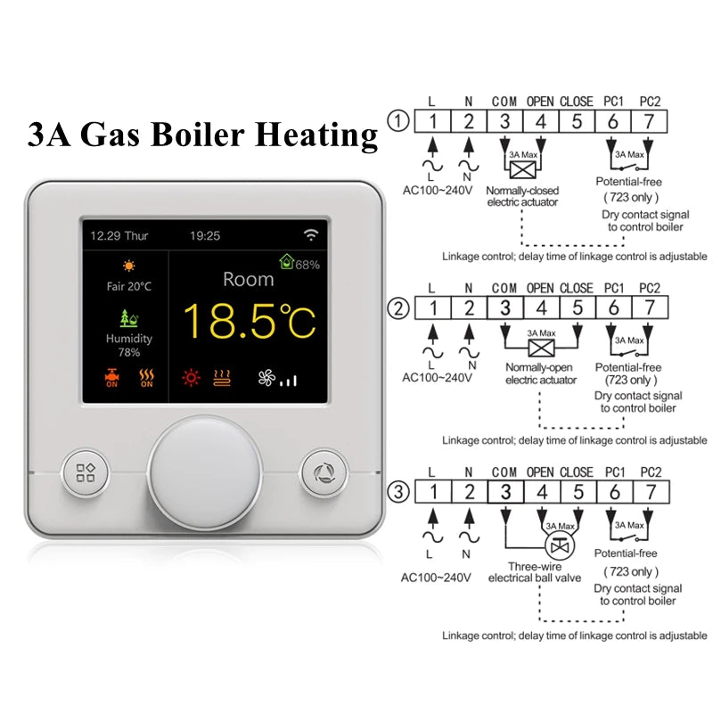 Tuya WiFi Smart Floor Heating Thermostat Regulator Warm Electric/Water Gas Boiler Remote Temperature Controller Alexa Google