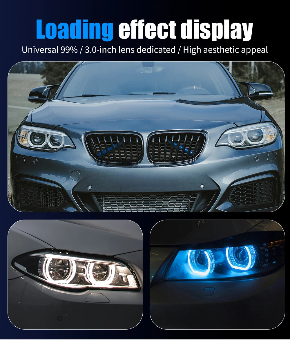 3 Inch LED Angel Eyes RGB Halo Ring Light with App Control - Tidesmit Tidesmit