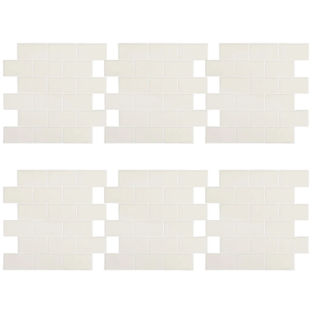6Pcs Kitchen Tiles Peel and Stick Tile Stickers 30x30cm Waterproof Self Adhesive Decorative Tile Decals Bathroom Backsplash PVC