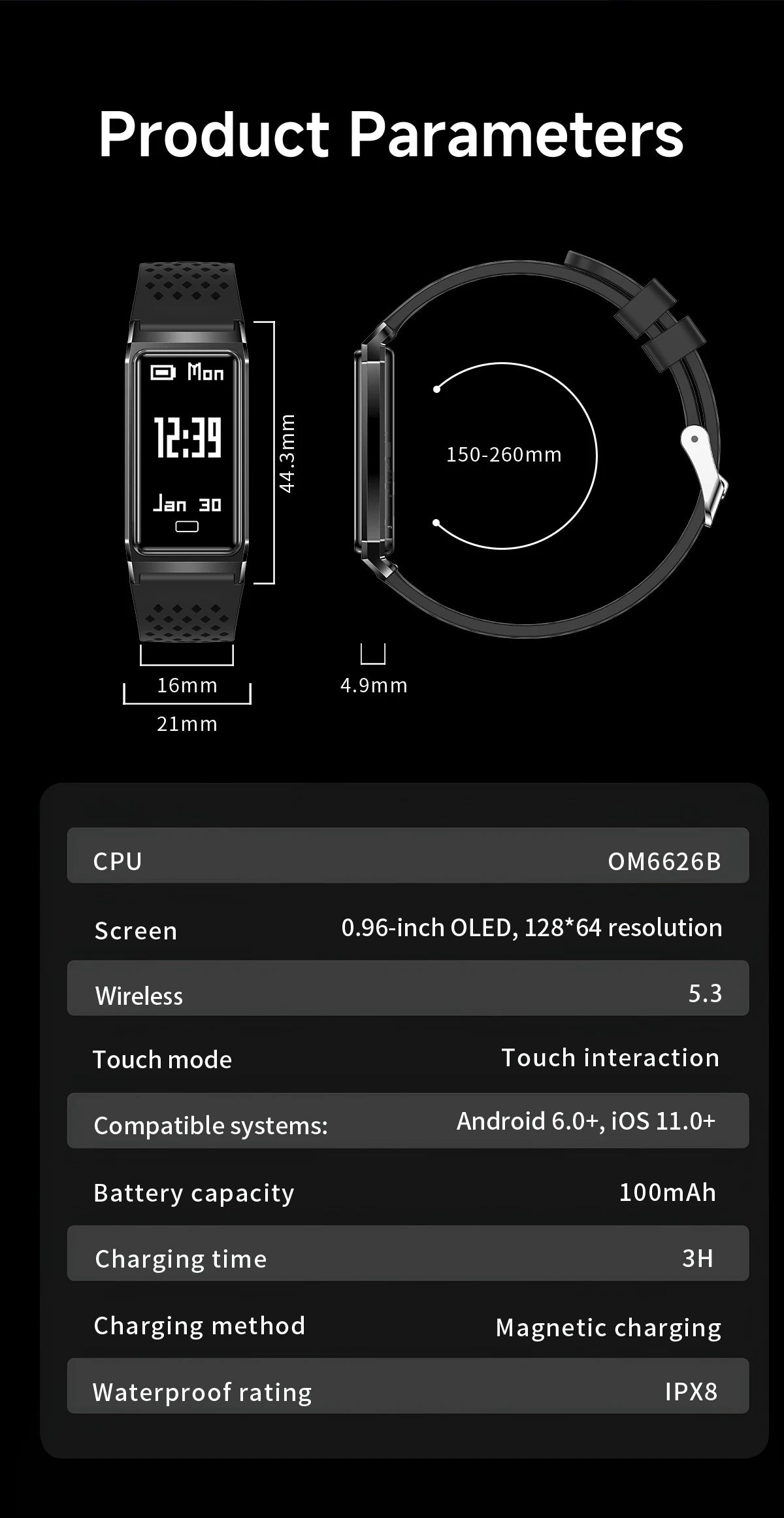 LIGE Women Smart Bracelet Heart Rate Sleep Monitor Health Band Waterproof Sports Fitness Tracker Men Smartwatch For Android iOS