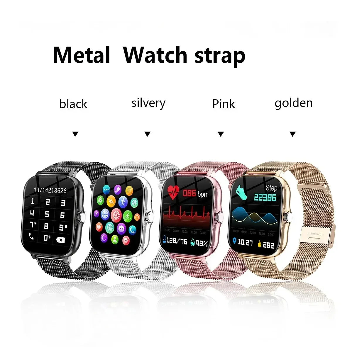 2026 New Smart Watch 1.83'' Inch HD Screen Bluetooth Call Sleep Blood Oxygen Pressure Health Monitoring Watches For Women Men