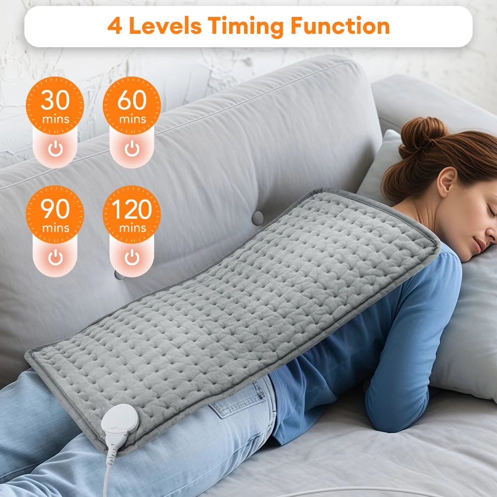 Electric Heating Pad for Neck and Back with 9 Heat Levels - Tidesmit Body Shaping Massage Equipment Tidesmit