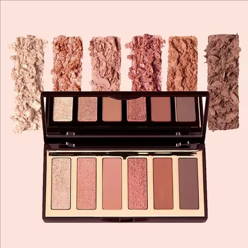 Tidesmit two-color heart blusher and eyeshadow palette shade swatch showing waterproof pigmented face makeup texture